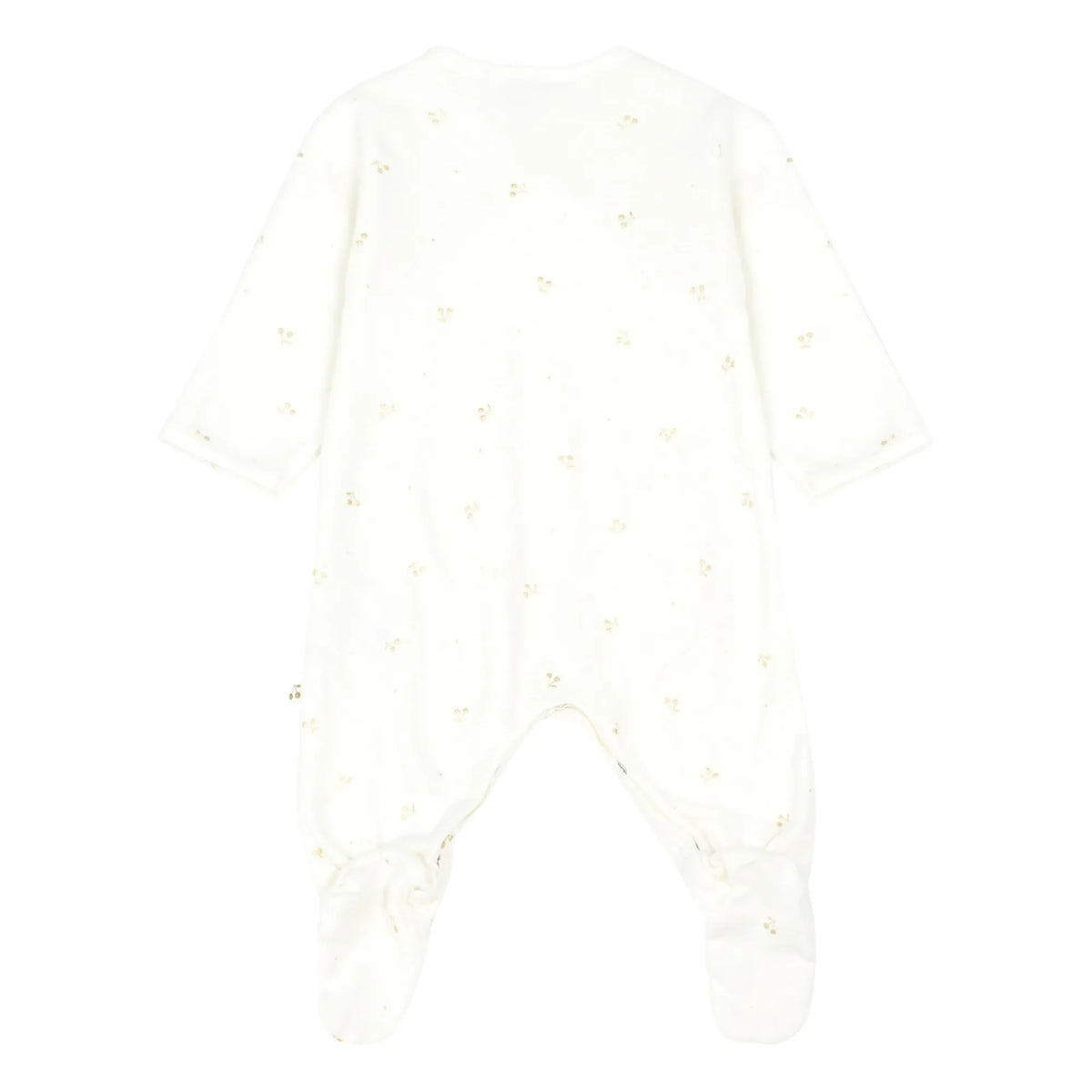 Bonpoint - Cherry Jersey Romper Pajamas | Gold