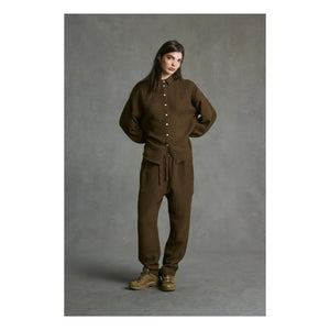 Hod - Kelly Gassed Cotton Shirt | Brown