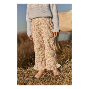 Louise Misha - Floral Organic Cotton Pants | Cream