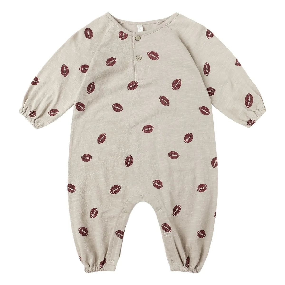 Rylee + Cru - Henley Football Pajamas | Stone