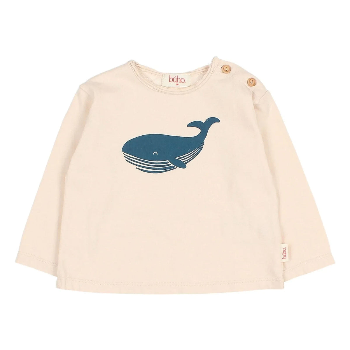 Búho - Whale T-shirt Organic cotton | Beige
