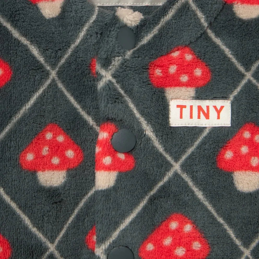 Tinycottons - Mushroom Fleece Jacket | Blue