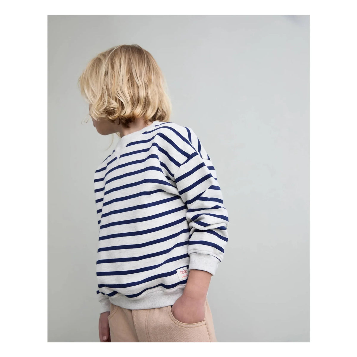 Búho - Sailor organic cotton sweatshirt | Navy