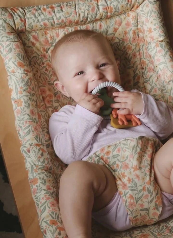 Charlie Crane - Levo Beech Baby Rocker - Charlie Crane x Mushie
