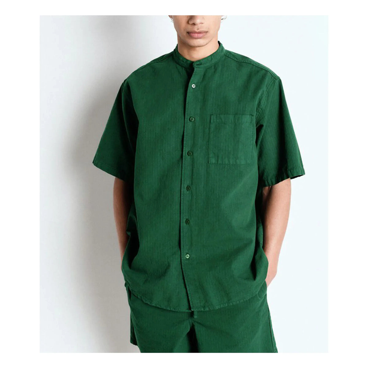 American Vintage - Rygybay Organic Cotton Shirt | Chrome Green