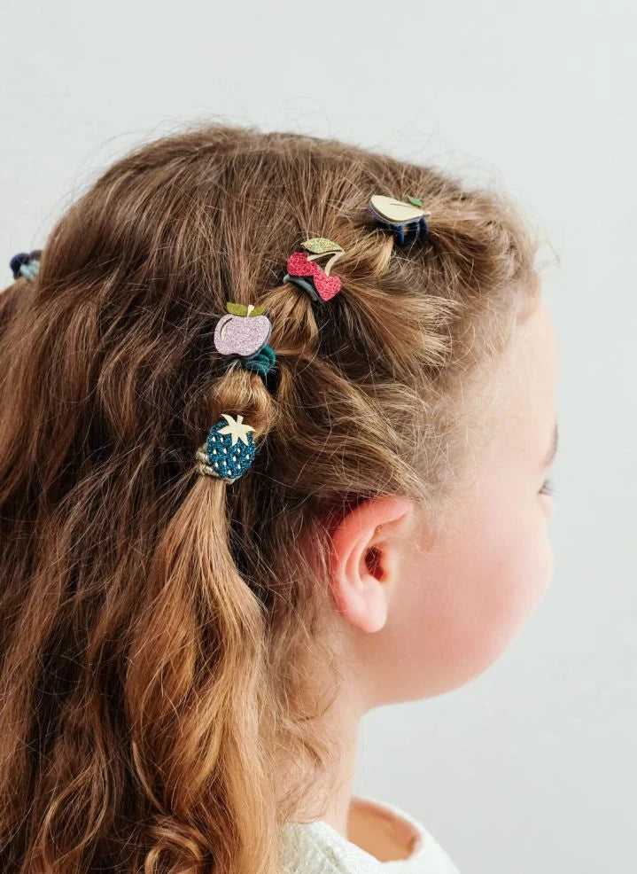 Mimi & Lula - 8-piece Winter Fruits Hair Clip Set | Green
