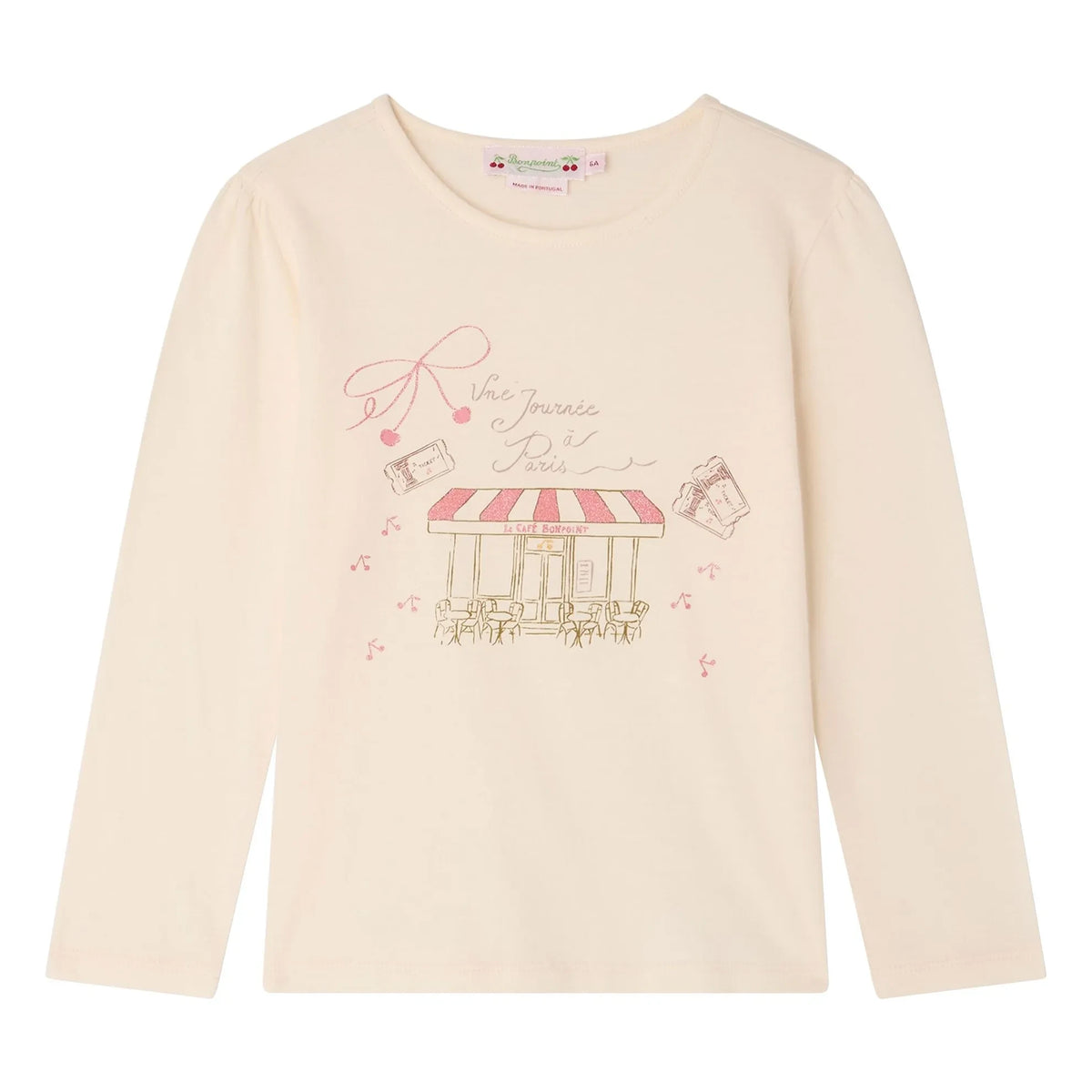 Bonpoint - Gracieuse Organic Cotton T-Shirt | Pale Pink