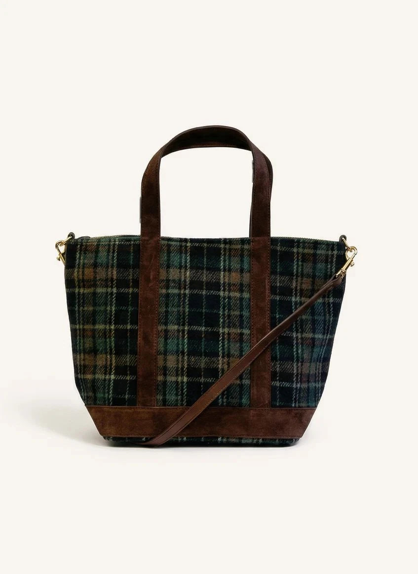 Vanessa Bruno - Shopping bag S Tartan | Green