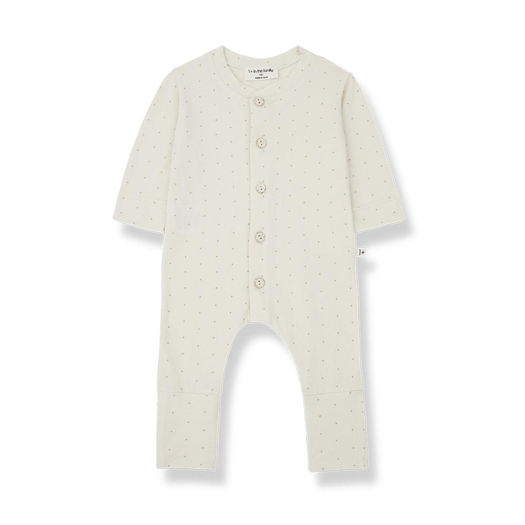 1+ in the family Alfons Jumpsuit - Ecru-Rompers- | Natural Baby Shower