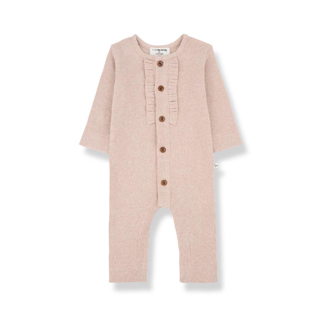 1+ In The Family Elsa Jumpsuit - Nude-Bodysuits-Nude-12m | Natural Baby Shower