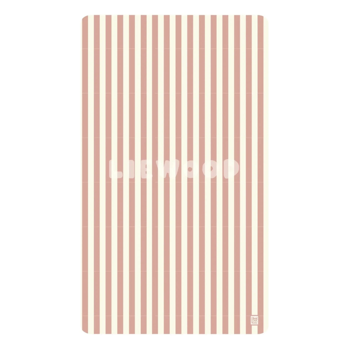 Liewood - Summer beach towel | Coral pink/cream