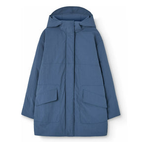 The Animals Observatory - Aslan Long Jacket Recycled Fiber | Grey blue