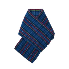 Kappy - Checkered Fleece Scarf | Blue