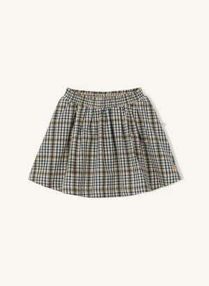 Arsène et Les Pipelettes - Plaid Skirt | Dark green