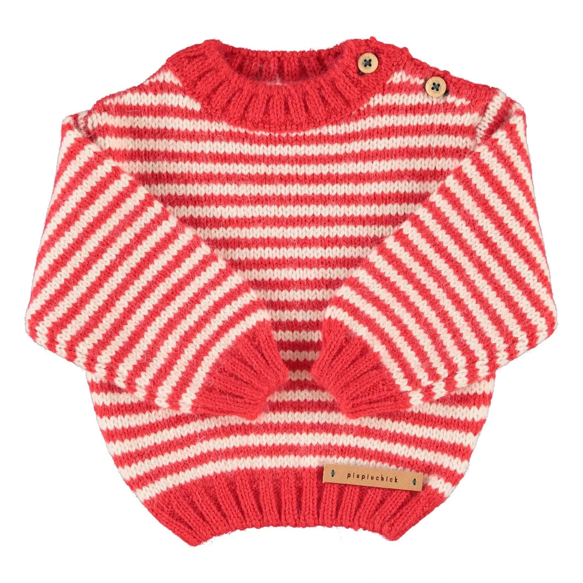 Piupiuchick - Striped Sweater | Red