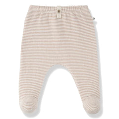 1+ in the family - Arras Striped Footed Tights | Nude