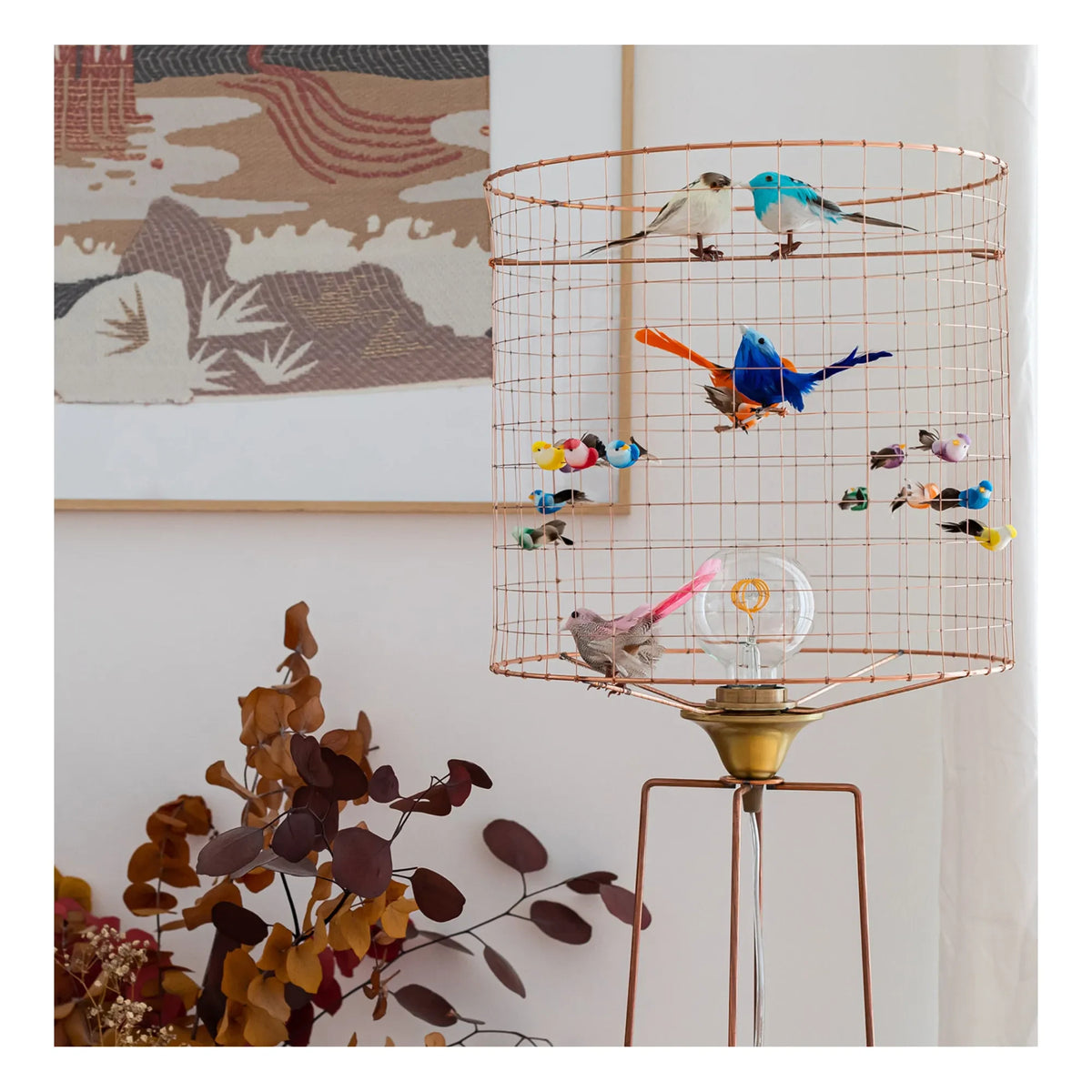 Mathieu Challières - Birdcage Lamp with Stand