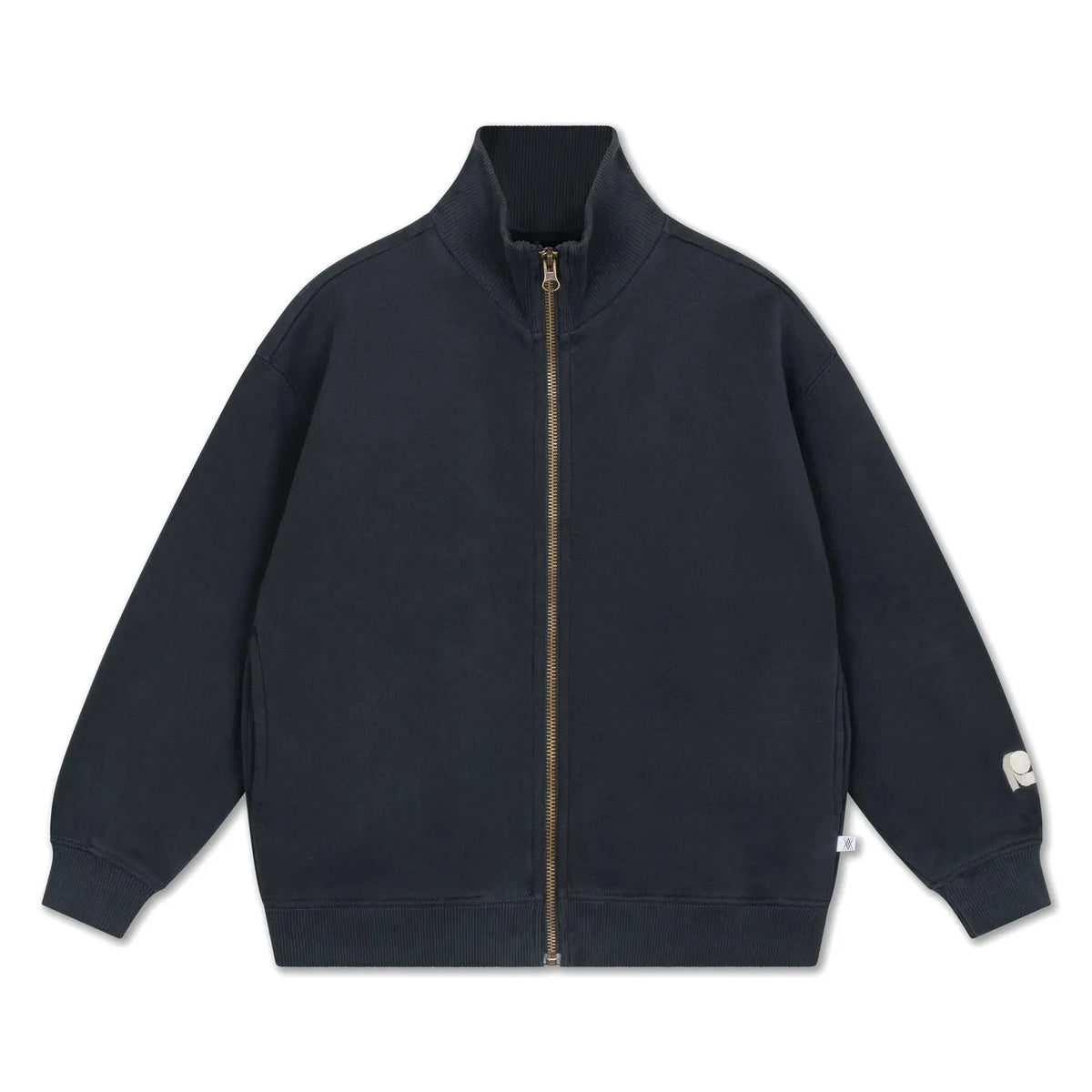 Repose AMS - Organic Cotton Zippered Sweatshirt | Black