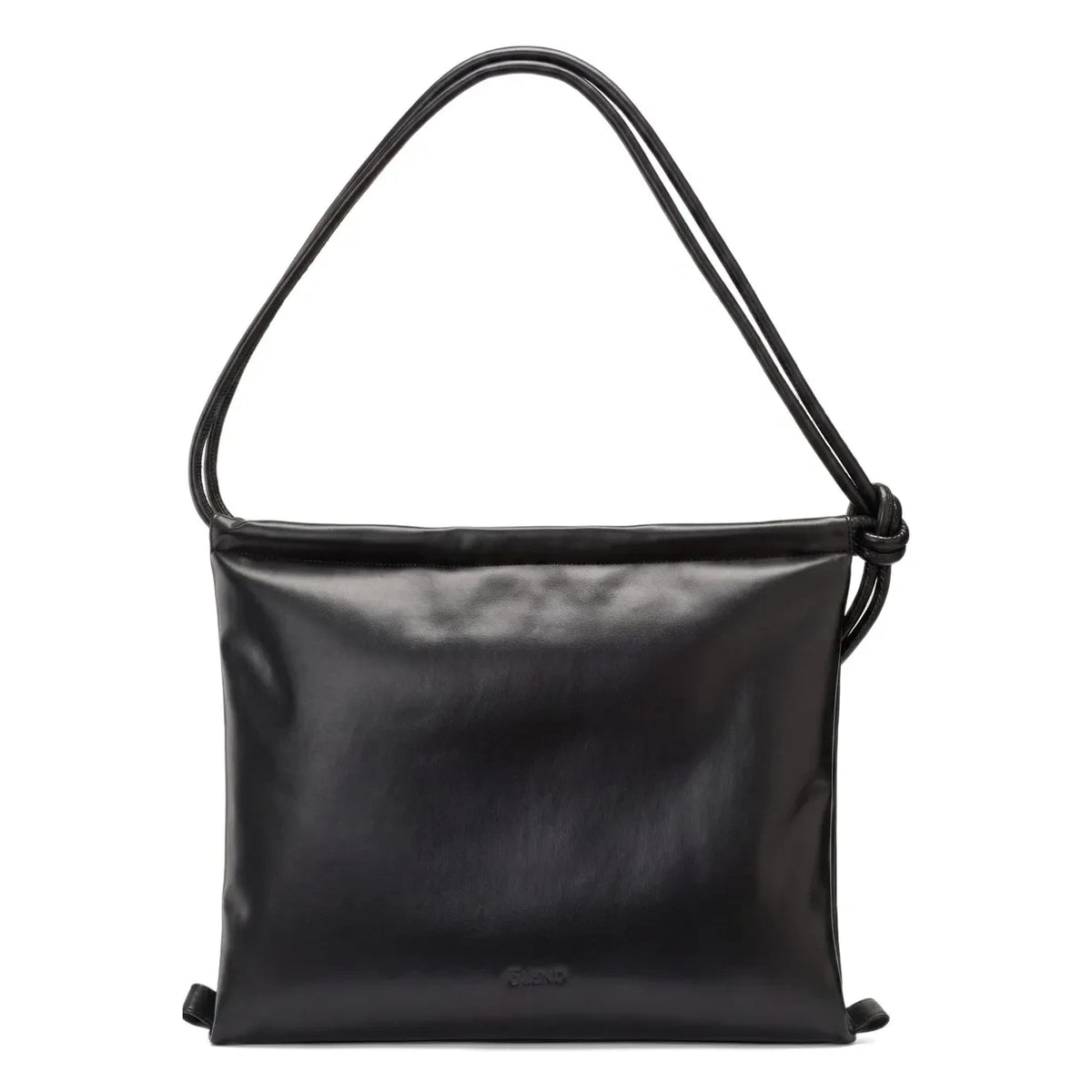 Olend - Folded Vegan Leather Bag | Black