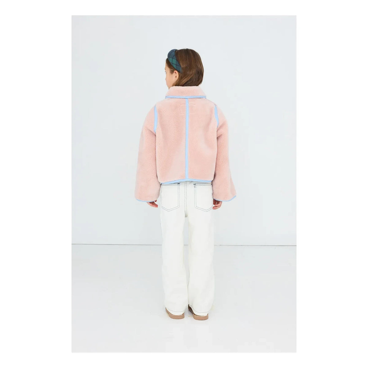 Tinycottons - Pink Sherpa Style Reversible Jacket