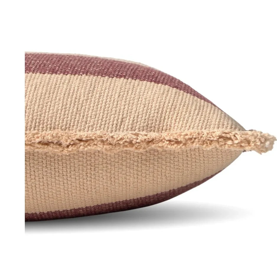Lorena Canals - Striped Rectangular Pillow | Burgundy