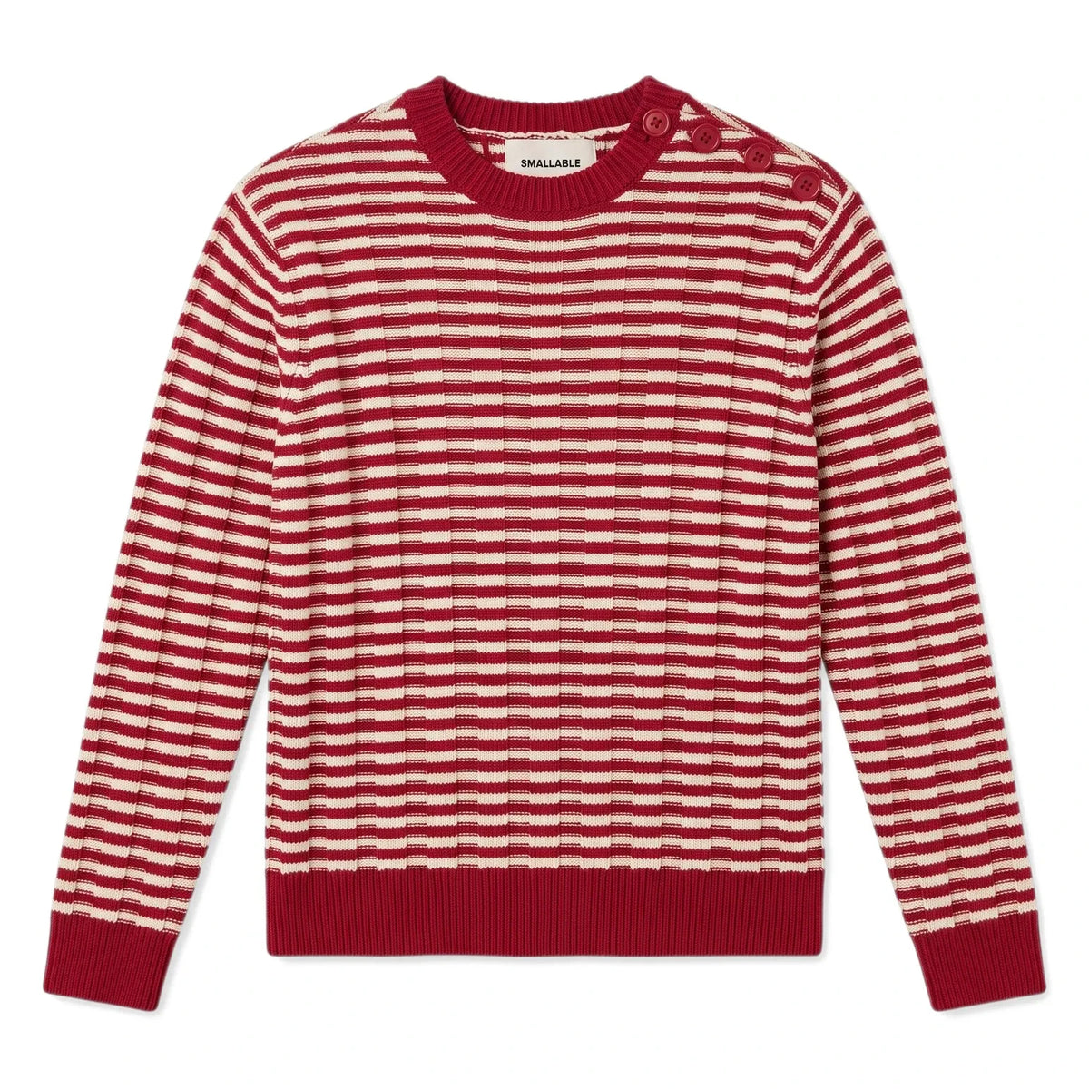 Smallable Kid - Matteo Striped Sweater | Red