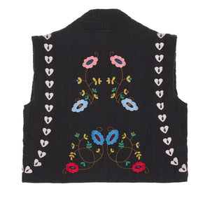 SISSEL EDELBO - Samira Organic Cotton Sleeveless Vest | Black