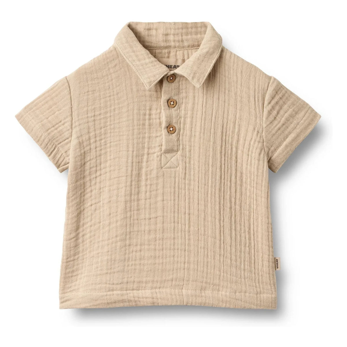 Wheat - Svend Organic Cotton Baby Shirt | Sand