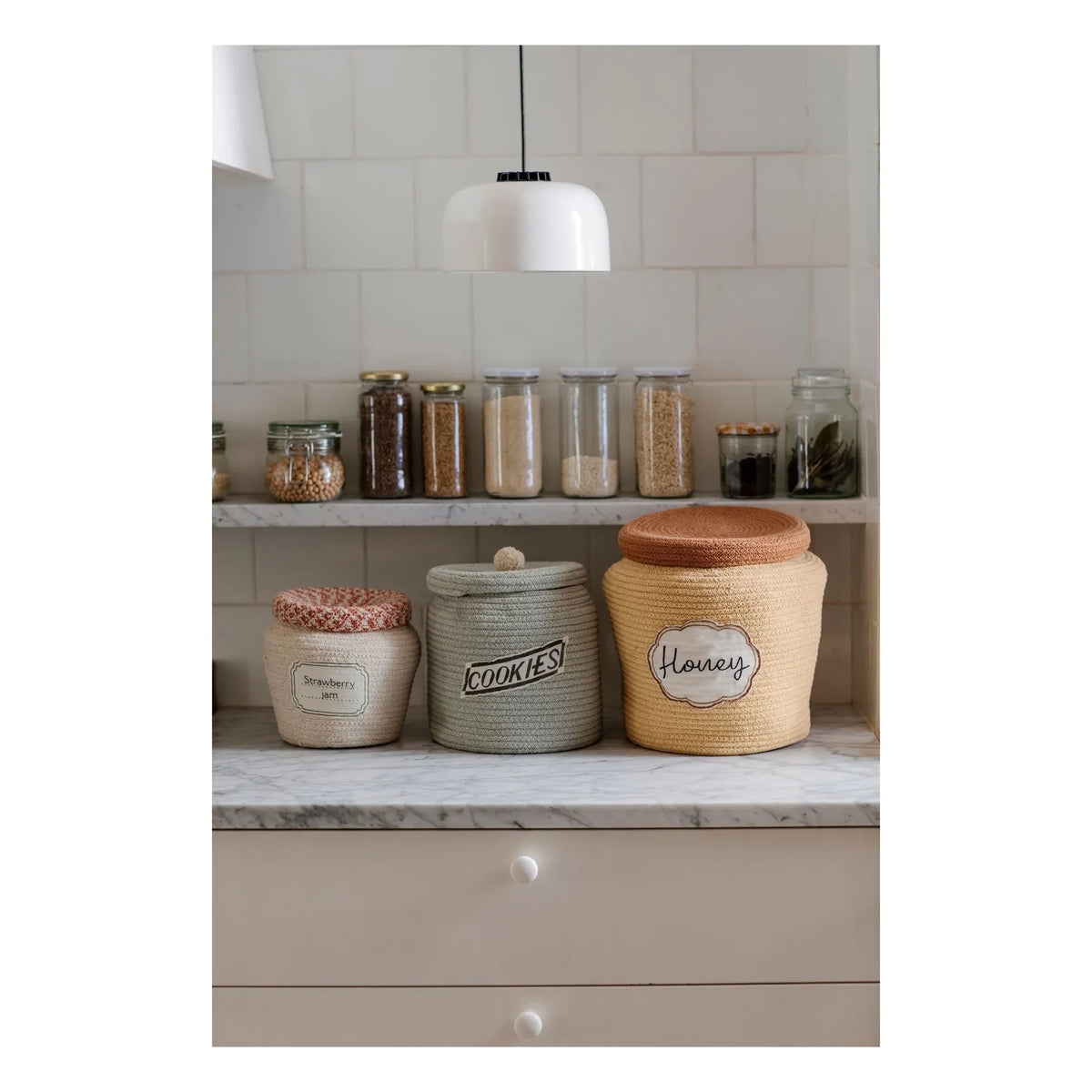 Lorena Canals - Honeycomb Storage Basket | Ecru