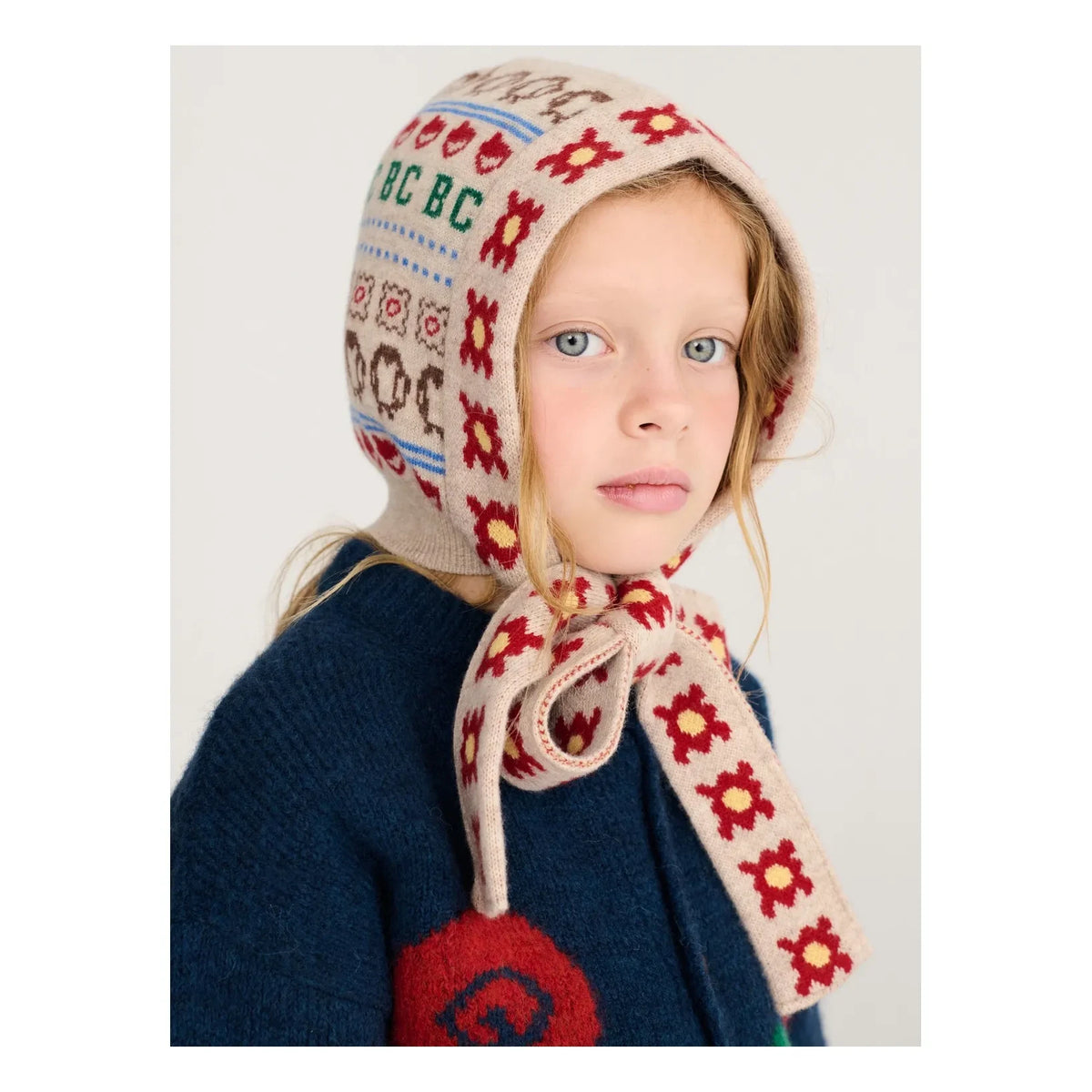 Bobo Choses - Béguin Fleuri Recycled Wool | Beige