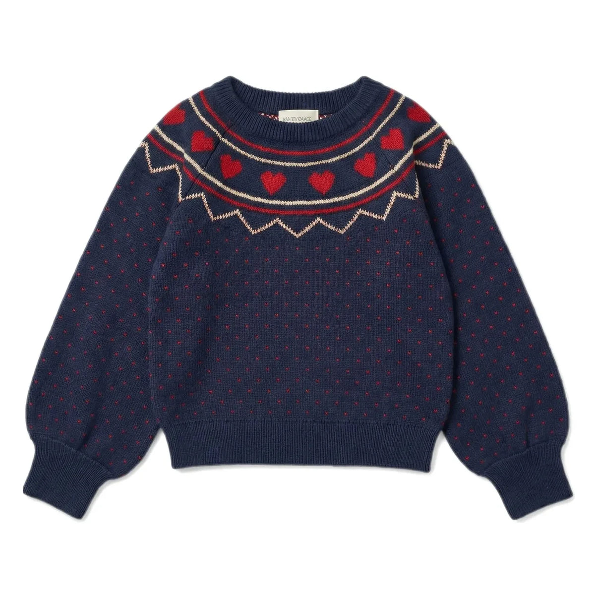 Louis Louise - Elias Hearts Sweater | Navy
