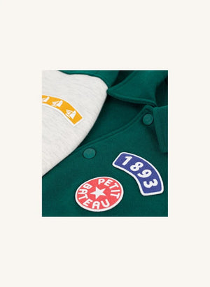Petit Bateau - Teddy Color-Blocked Jacket | Green