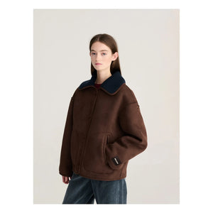 Bobo Choses - Soft Sherpa Reversible Jacket | Dark Brown