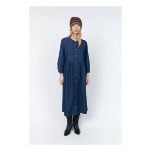 Lollys Laundry - Aliya Denim Cotton Dress | Navy