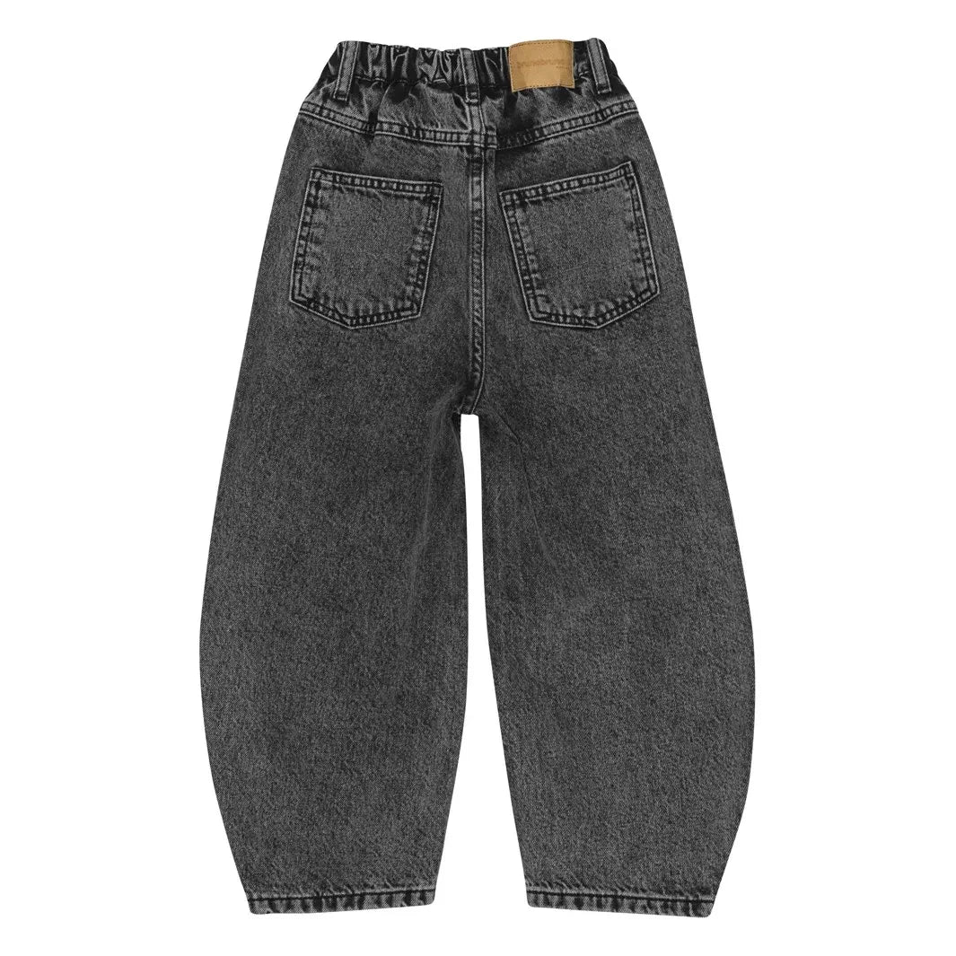 brunobruno nation - Organic Cotton Balloon Jeans | Charcoal Gray