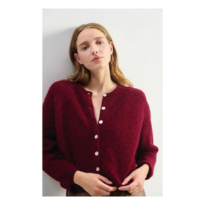 American Vintage - Vitow Alpaca Cardigan | Cherry Wood
