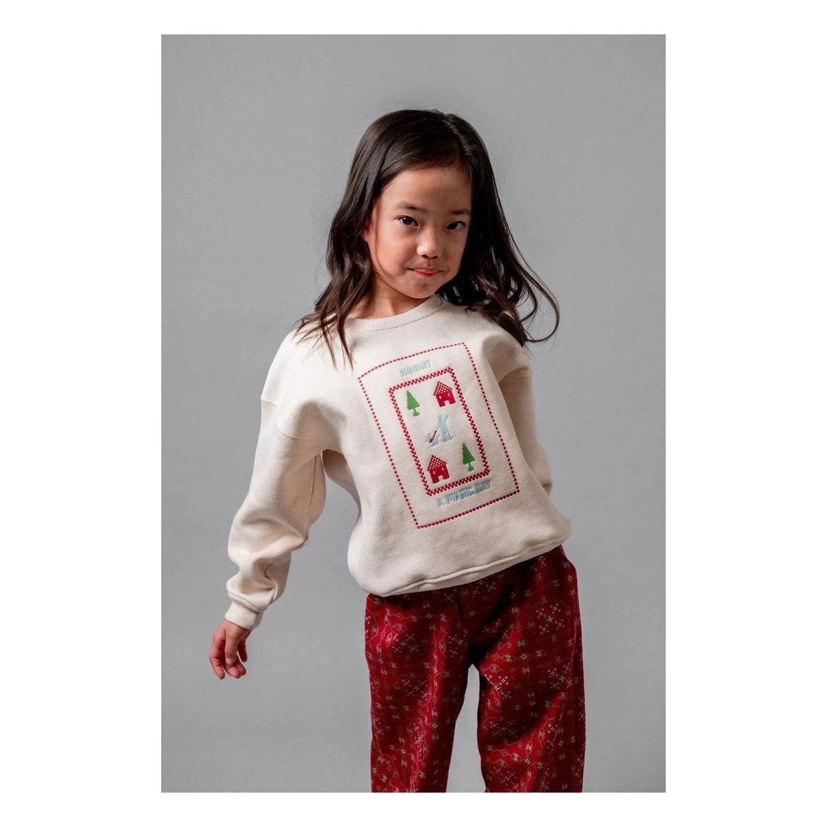 birinit - Magic Day organic cotton sweatshirt | Ivory