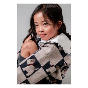 birinit - Les Petits Jackies Merino Wool Cardigan | Ecru