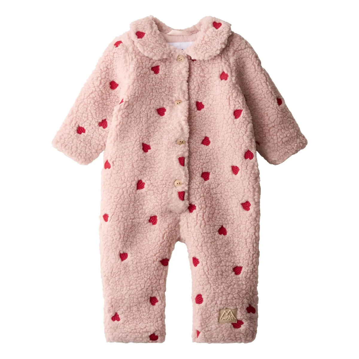 Molo - Polar overall Udella collar Hearts | Powder pink