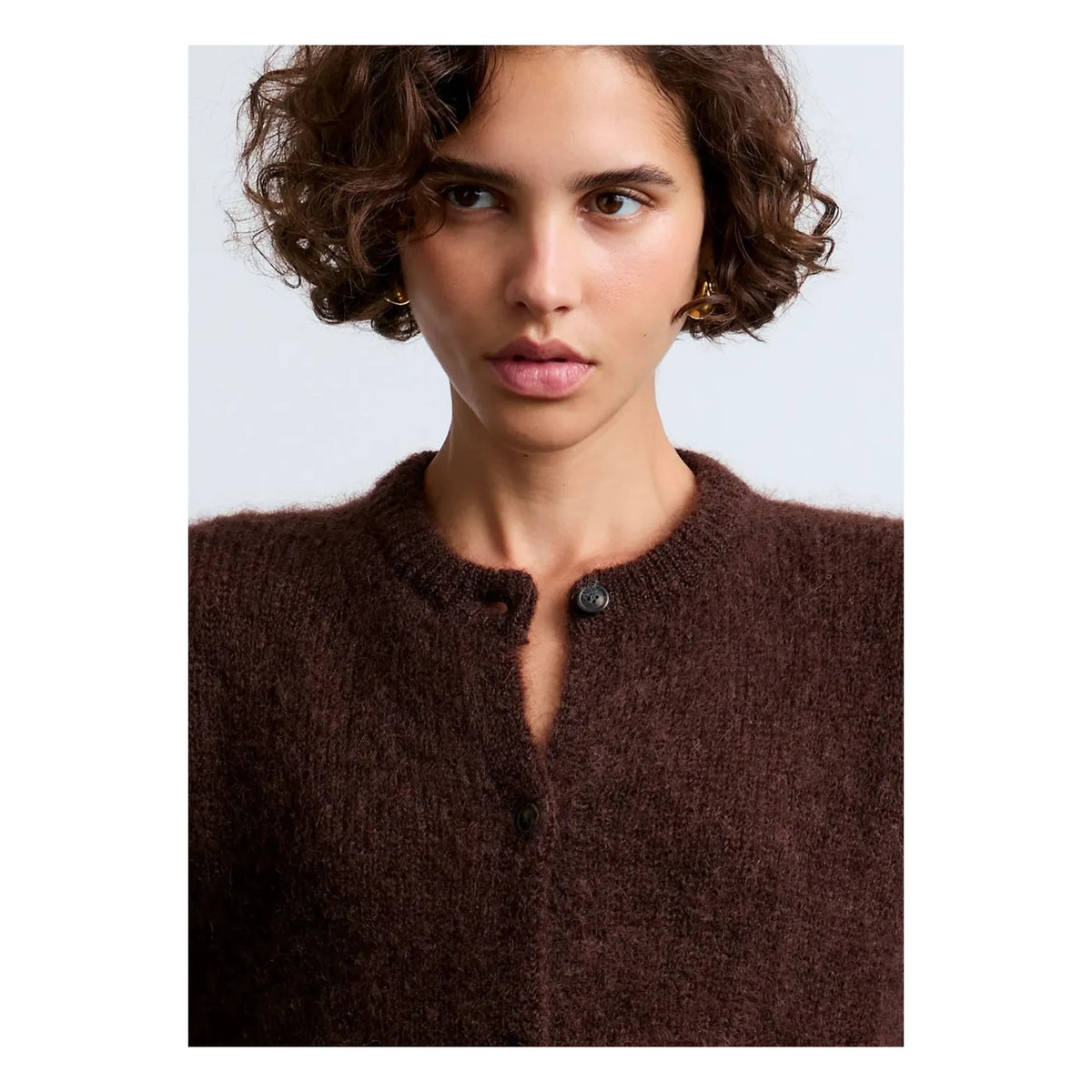 Surprise Paris - Olivia Super Kid Mohair Cardigan | Chocolate