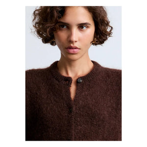 Surprise Paris - Olivia Super Kid Mohair Cardigan | Chocolate