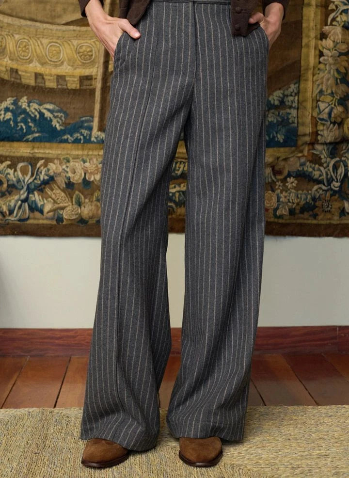 Maria de la Orden - Will Laine Striped Trousers | Grey