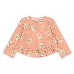 Konges Sløjd - Eline Cats Organic Cotton Blouse | Pink
