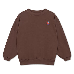 Repose AMS - Organic Cotton Logo Sweatshirt | Brown