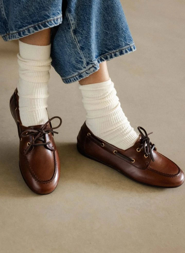 Bobbies - Betsy Boat Shoes | Coffee