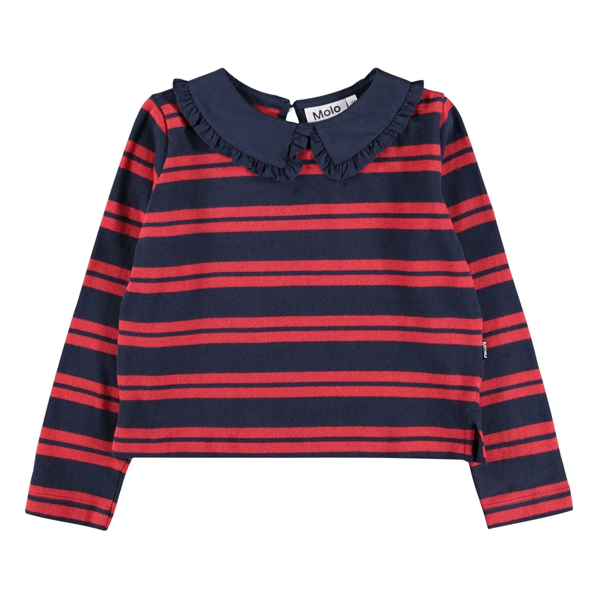 Molo - Claudine Collar T-Shirt Frame Organic Cotton | Red