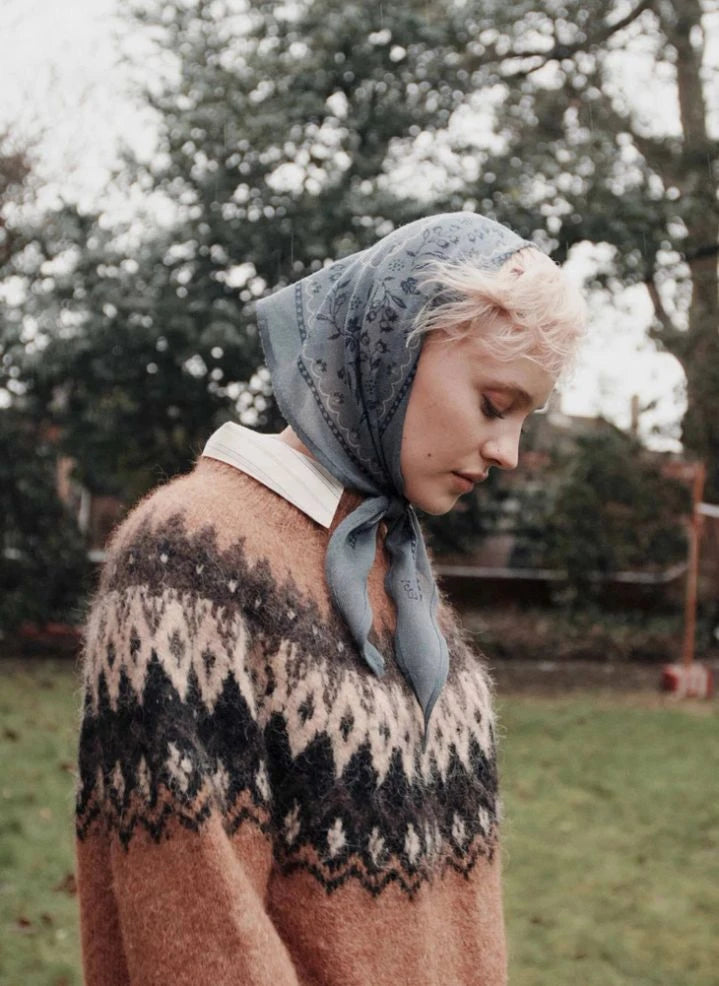 Emile et Ida - Ecrin Jacquard sweater | Caramel