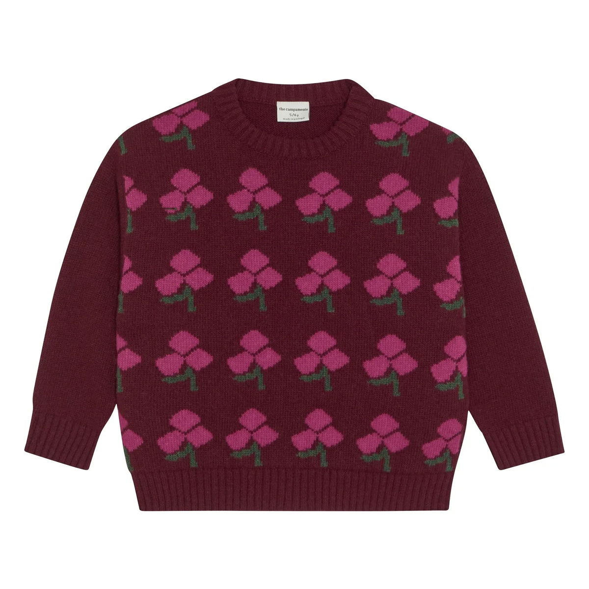 The Campamento - Flower Sweater | Burgundy
