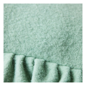 HKliving - Felt ruffled pillow | Mint Green