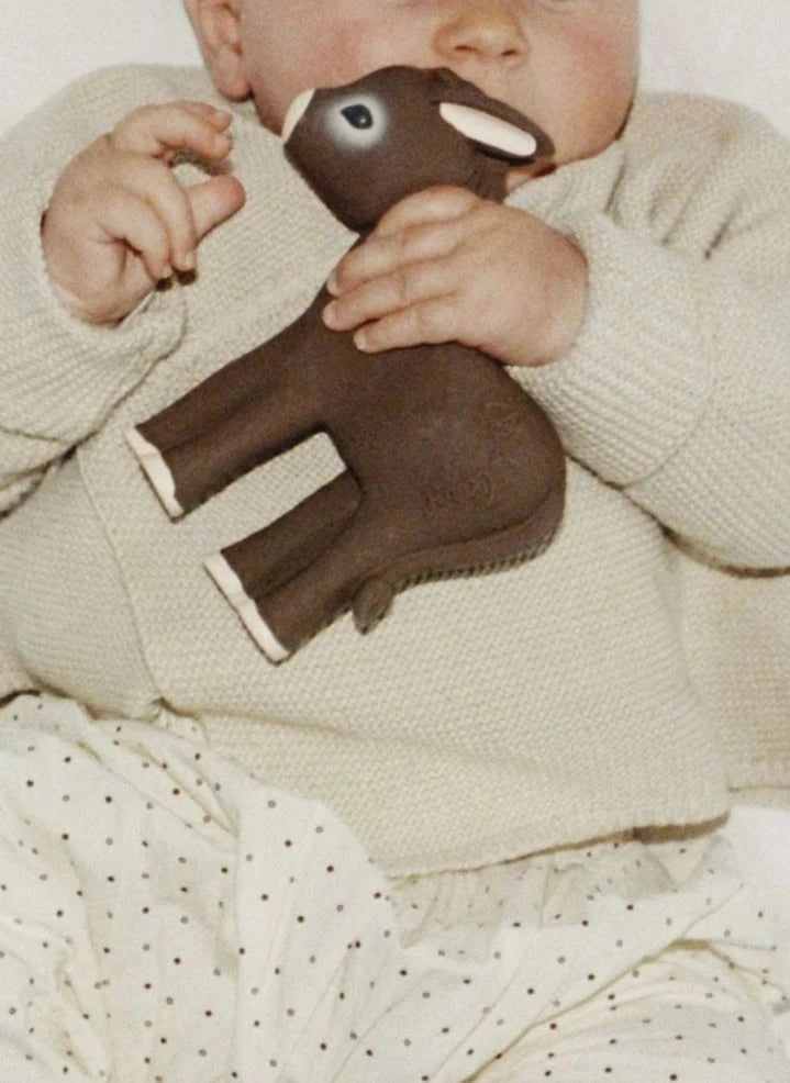 Oli & Carol - Hector Teething Ring - Oli&Carol x Villa Magnan | Brown